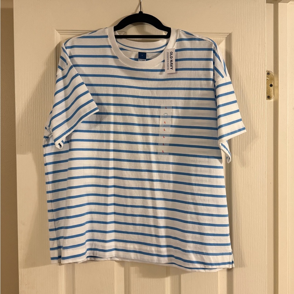 Old Navy Blue Striped Shirt